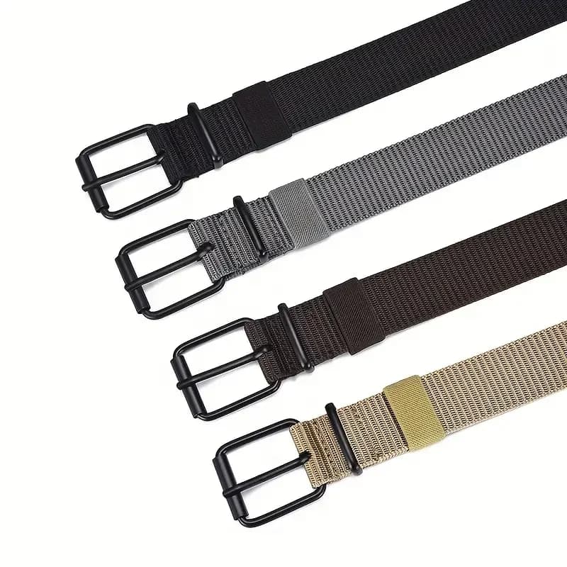 Ceinture en toile de Nylon Durable pour hommes, 1 pièce, ceinture de travail tactique robuste avec b
