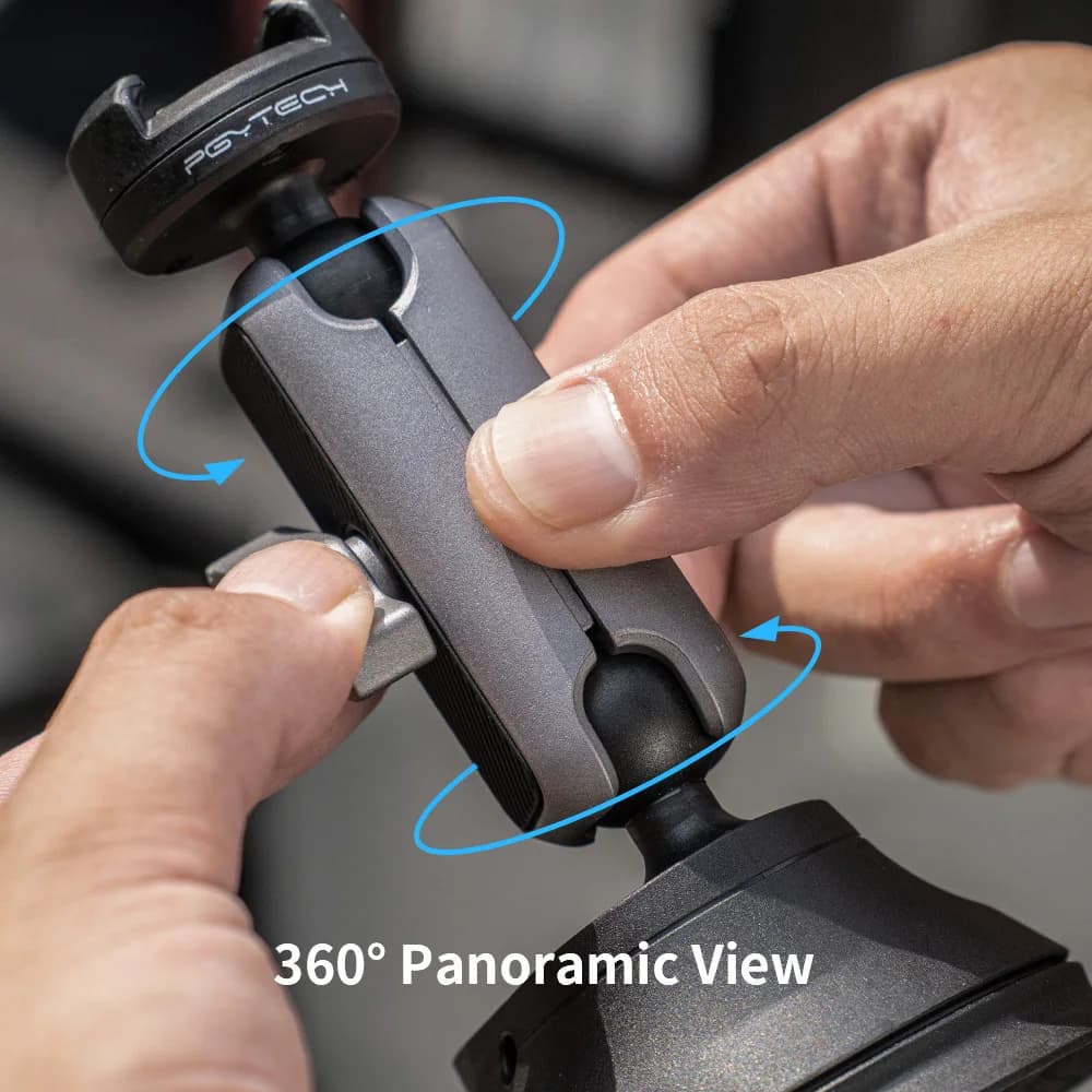 Support de voiture à ventouse PGYTECH CapLock 360 °   Rotation pour DJI OSMO Action POCKET 3 Gopro12