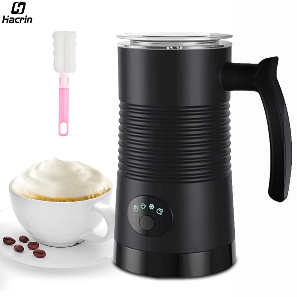 Mousseur à lait électrique automatique, machine à mousse, chaud et froid, café, cappuccino, latte, 4
