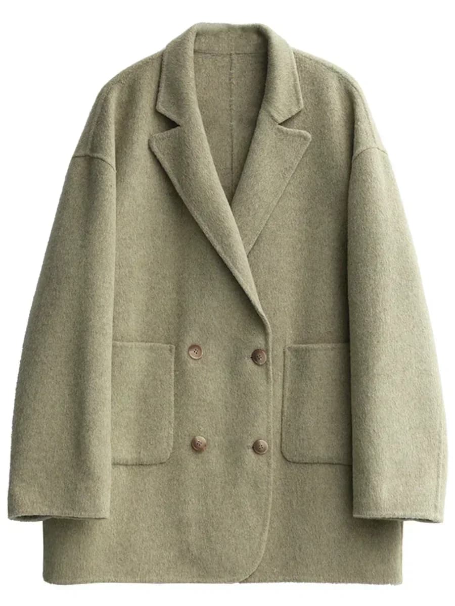 Manteaux en Laine Chic pour Femmes – Nouveauté Printemps-Automne 2026 – Vestes Amples et Chaudes Sty