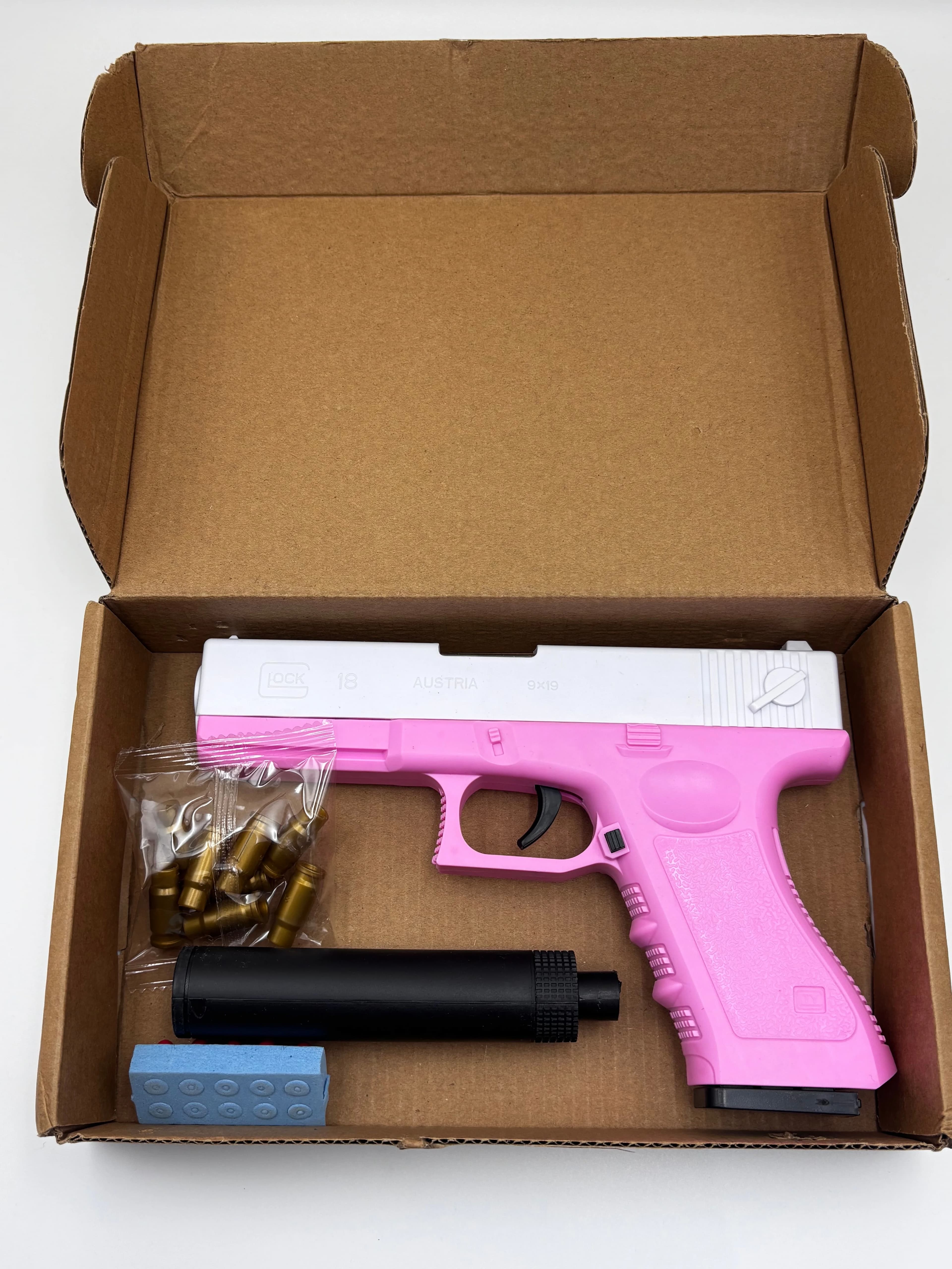 NOUVEAU Pistolet à air comprimé à balles souples de haute qualité, jouet manuel, chargeur bas, laser