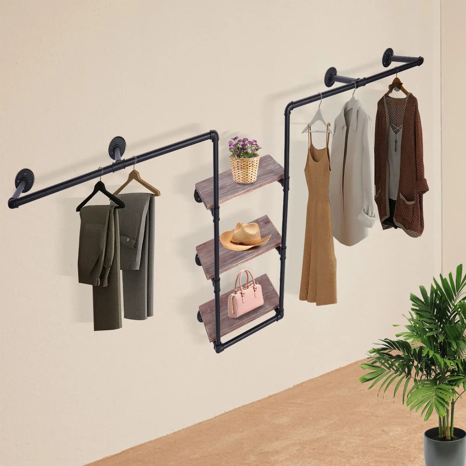 Tuyau industriel pour la vente au détail de vêtements, confection de vêtements rustiques T1