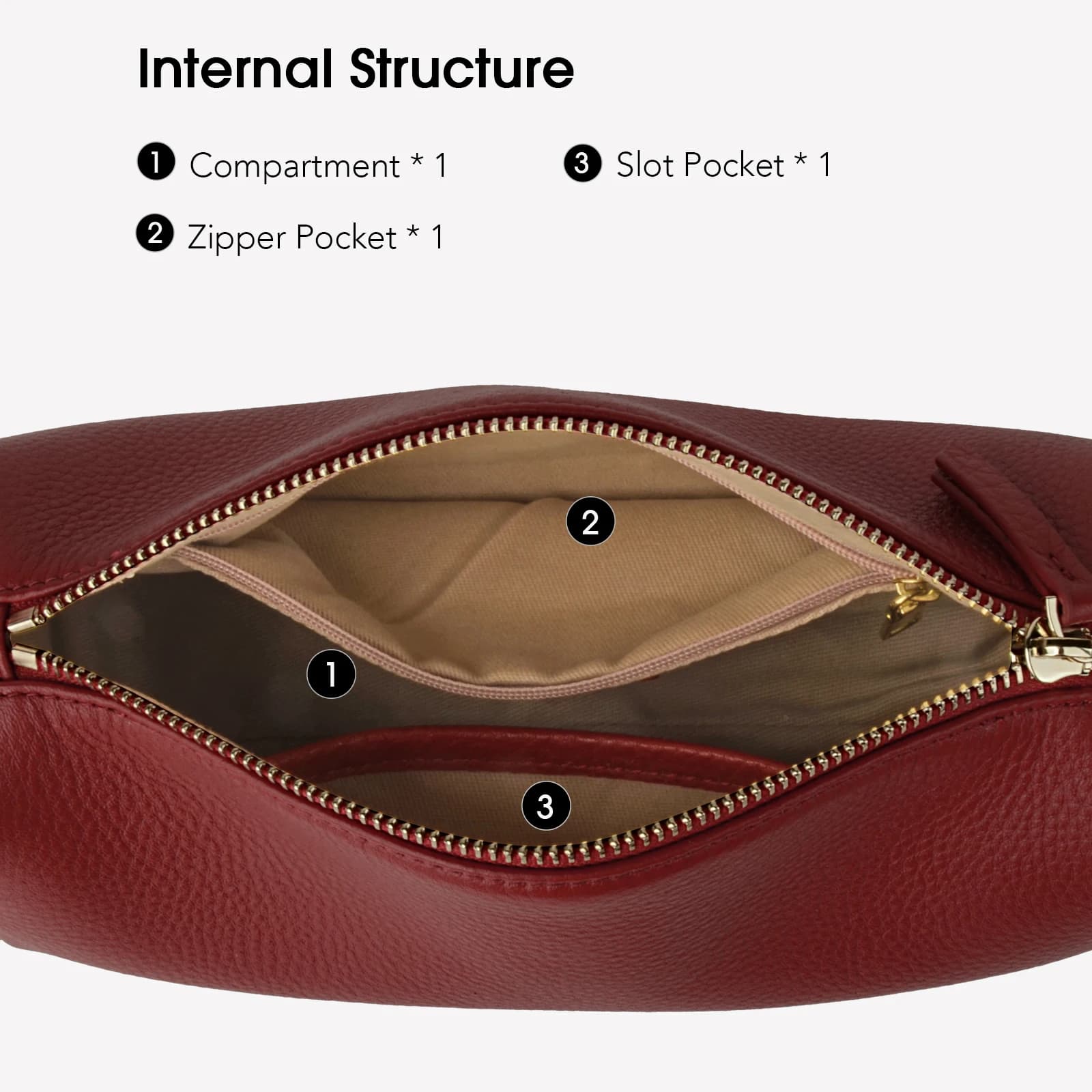 Donna-in Mini sac à bandoulière en cuir sac à main Style Hobo sac à bandoulière à la mode pour femme