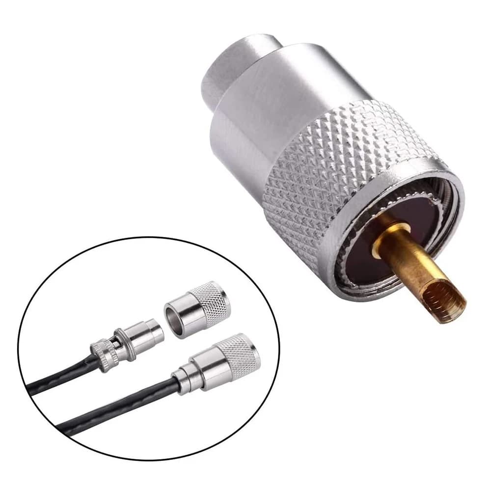 Paquet de 10 connecteurs à souder UHF/PL-259 avec Beverer pour RG8X, RG8, RG59, LMR-400, câble coaxi