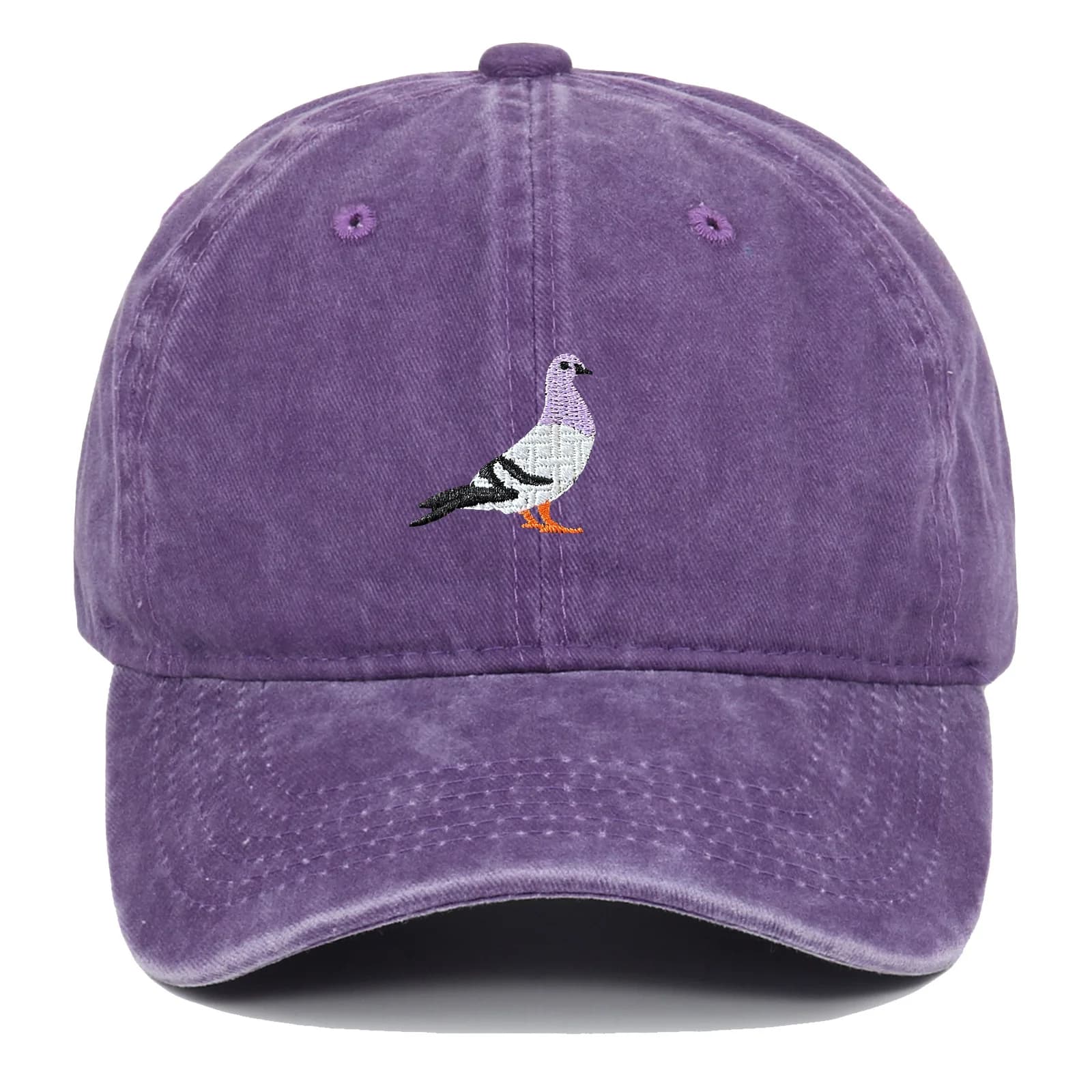 Casquette de baseball adaptée à toutes les saisons, motif brodé de pigeons, mode décontractée quotid
