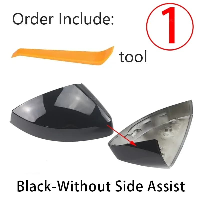 Paire de couvercles de miroir à motif en Fiber de carbone noir, pour Audi A3 S3 8V RS3 2013 – 2019, 