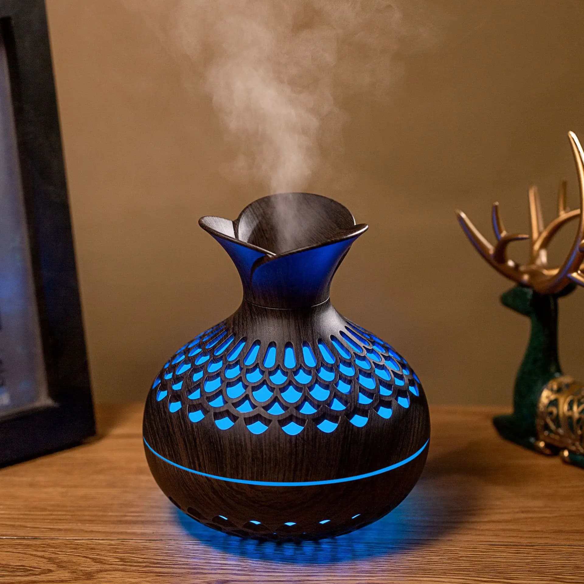 Humidificateur à Grain de bois 300ml, diffuseur d'arôme USB, atomiseur, humidificateur domestique, I