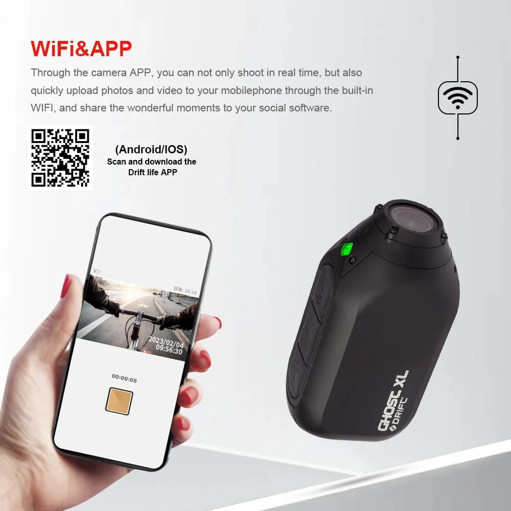 Drift Innovation-Caméra d'action mesurost XL, vidéo Full HD 1080 avec objectif rotatif, mode Dash Ca