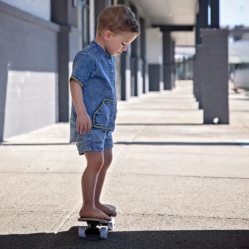 Ensemble de robe en denim pour filles, barboteuses pour bébés garçons, chemise décontractée, jupe po