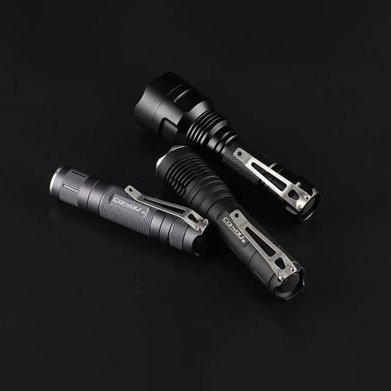 Lampe torche Led en acier inoxydable, Clip de taille pour C8 M2 S3 S2 + T3