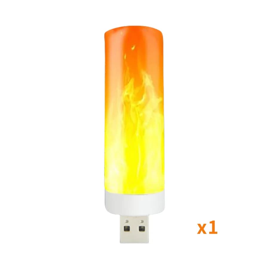 5V USB LED effet de flamme ampoules USB flamme lampe bougie ampoule sans flamme veilleuse scintillan