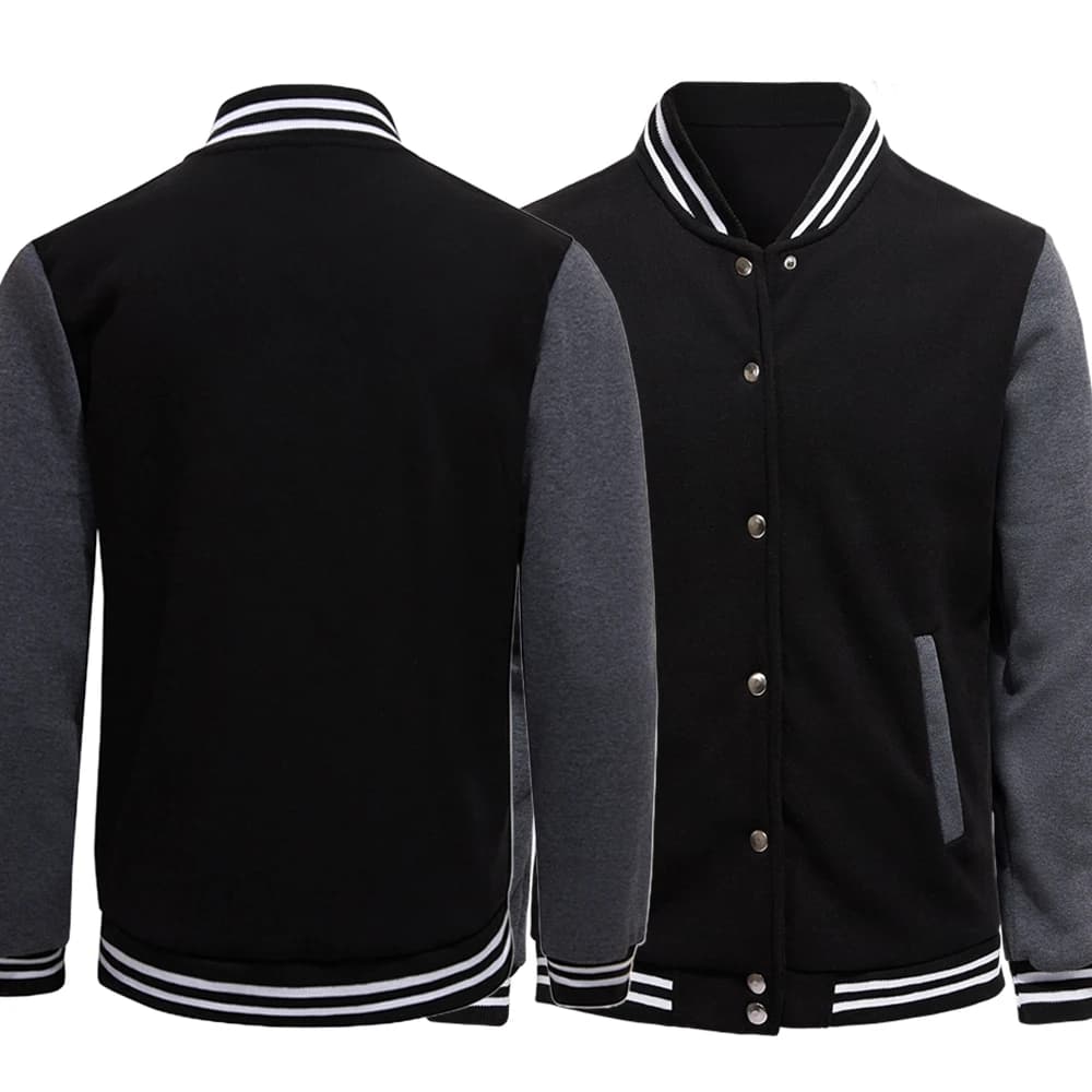 Veste ample surdimensionnée de couleur unie, noir, gris, blanc, vêtements pour hommes et femmes, uni