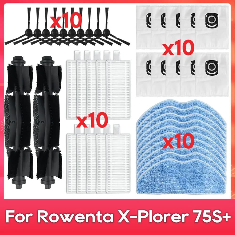 Pièces de rechange compatibles avec (Rowenta Tefal X-Plorer 75 S / 75 S+ / RR8577WH / RR8587WH / RG8