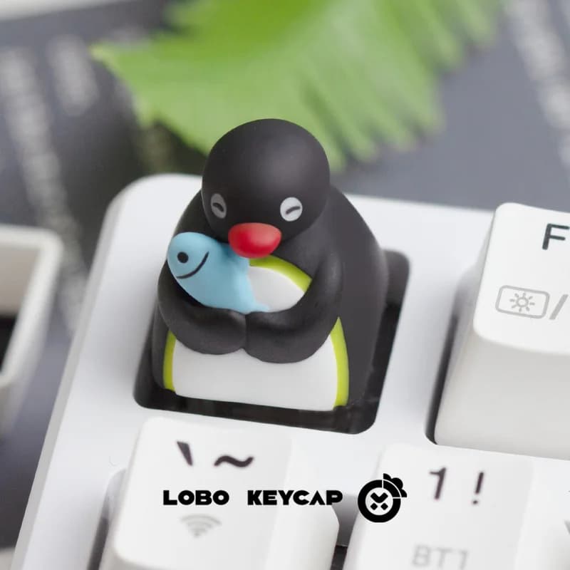 Série Pingu amusante, Expressions multiples, clavier mécanique de Style pingouin mignon, remplacemen