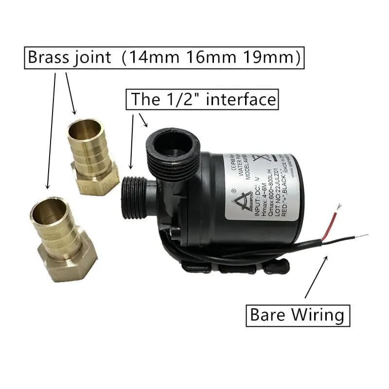 Pompe à eau solaire submersible en surpoids, moteur sans balais, arbre en céramique, ultra silencieu