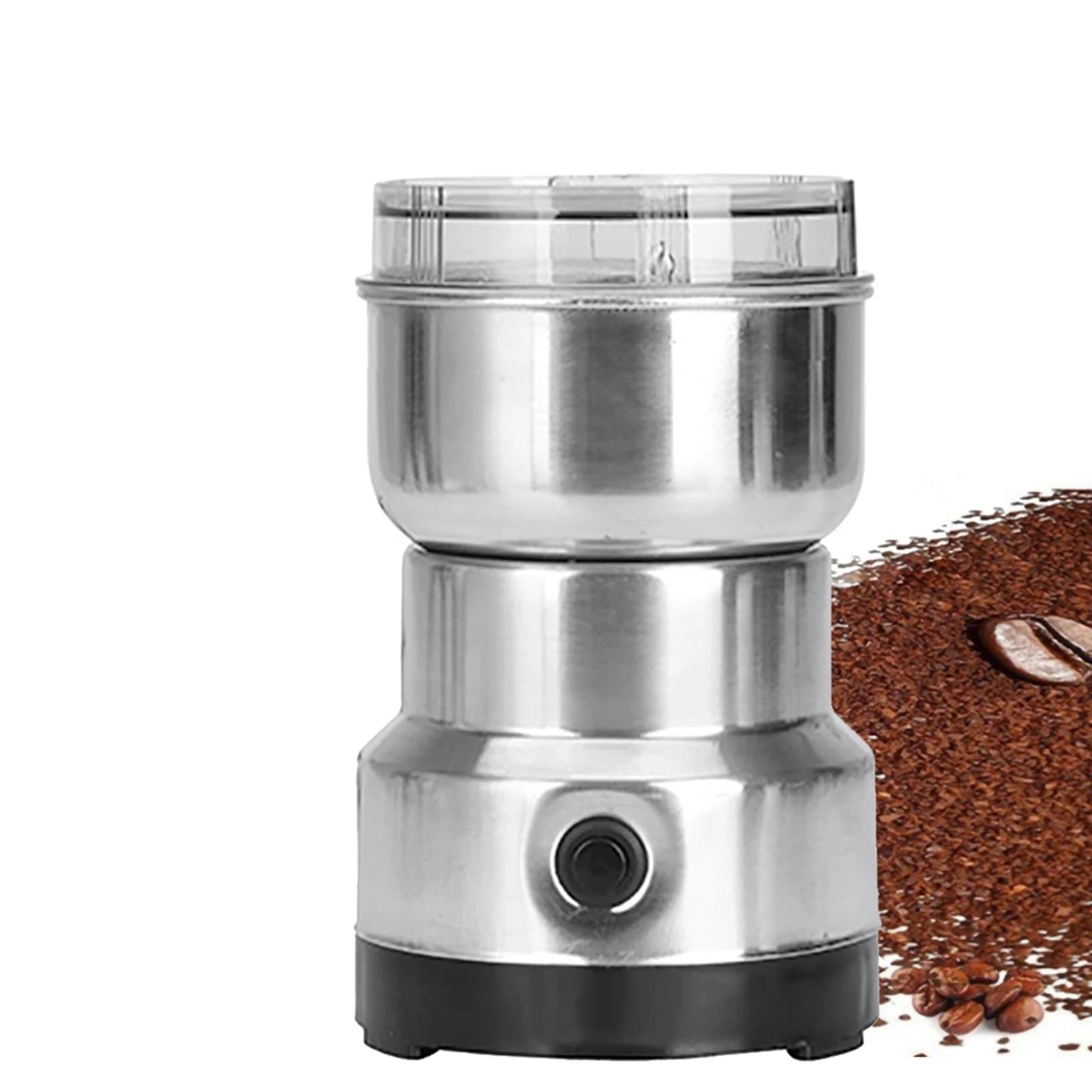 Moulin Électrique Multifonctionnel pour Céréales, Grains, Herbes et Café – Broyeur Puissant en Métal