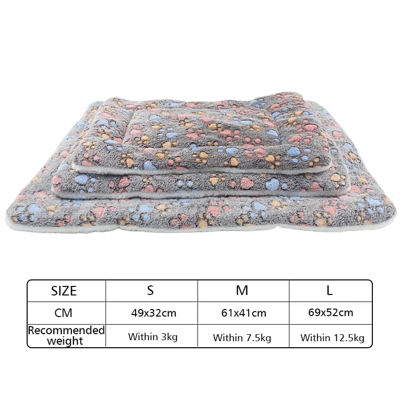 Flanelle Épaissie Chien Lit Mat Doux Pet Tapis de Couchage pour Chiens Chats Hiver Chaud Couverture 