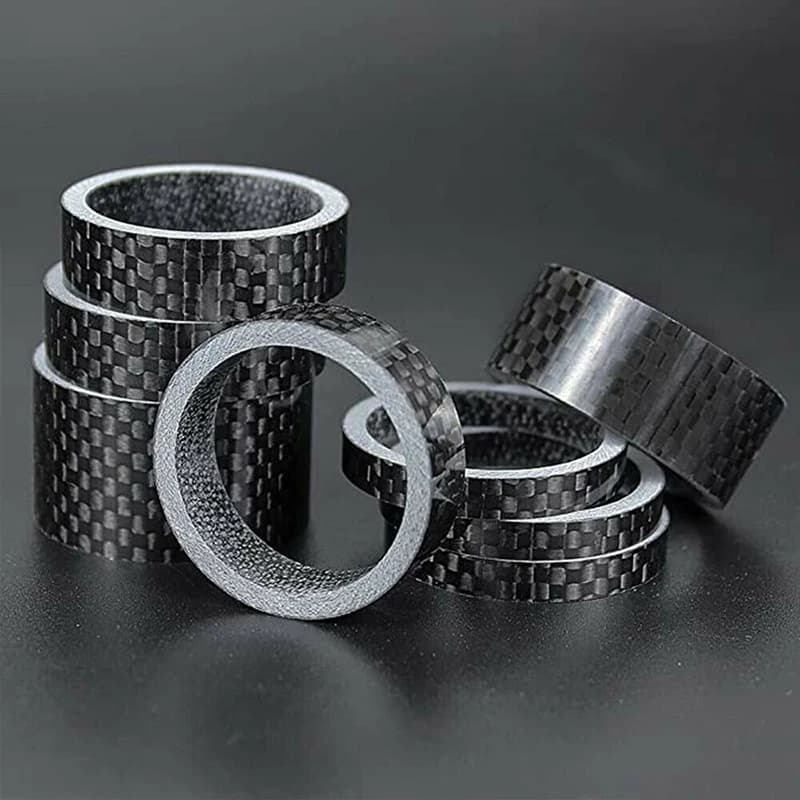 Rondelle de tige de vélo en Fiber de carbone, ensemble de 11 pièces, 1-1/8 pouces, entretoise 28.6mm