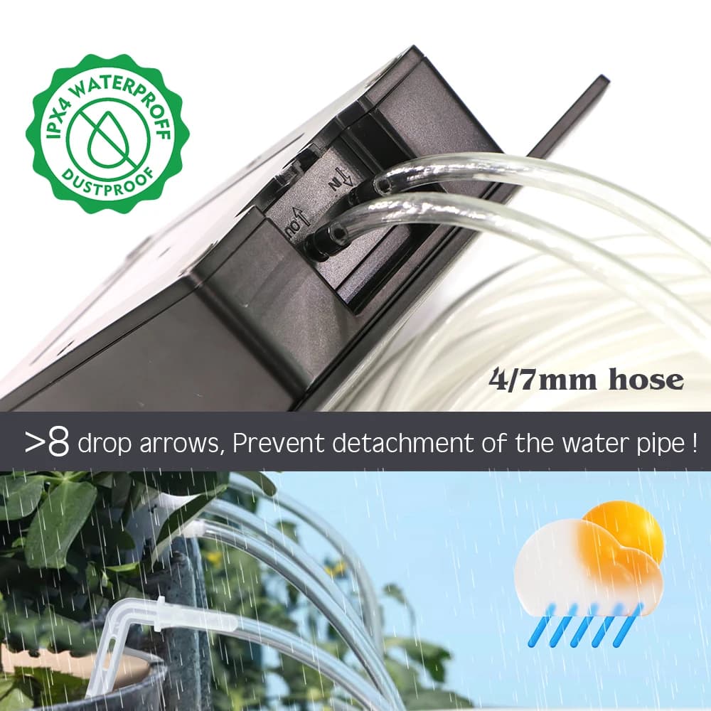 Tuya-Kit d'irrigation goutte-à-goutte automatique, pompe solaire avec minuterie, système d'arrosage 