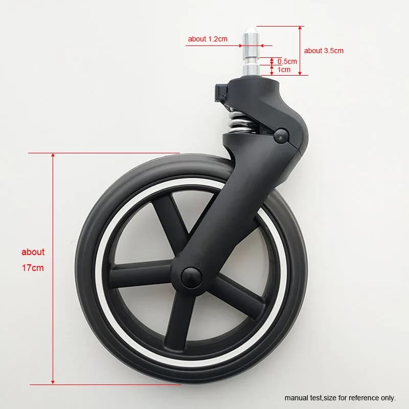 Roue de poussette UNIQUEMENT pour Cybex Eezy S/Twist +2, avant ou arrière, autres modèles non compat