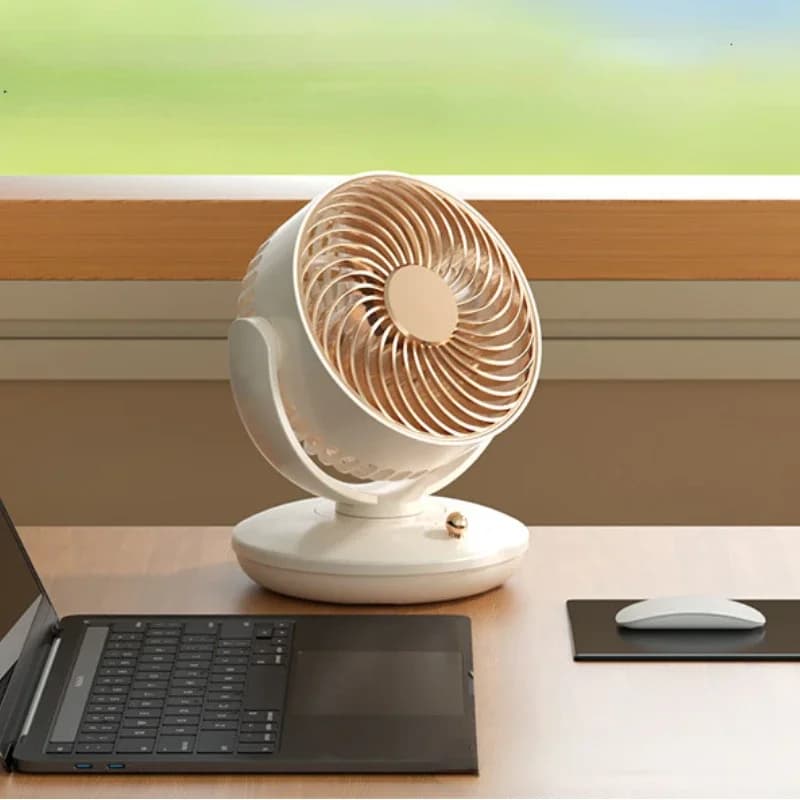 Ventilateur de bureau aste, petits appareils de climatisation portables, ventilateur à rotation auto