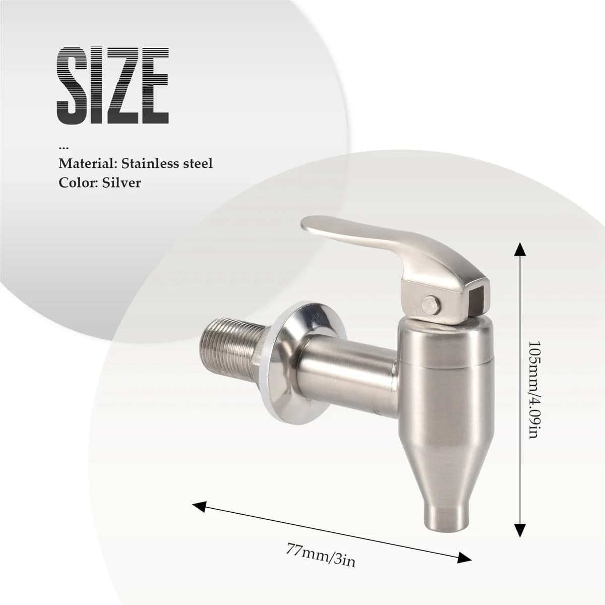 Robinet de rechange pour distributeur d'eau, en acier inoxydable poli, convient à Berkey