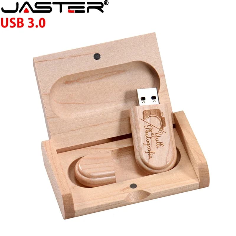 Lot de 20 clés USB 3.0 en bois, 128 go, clé USB haute vitesse, 64 go, 32 go, avec boîte, clé USB cré