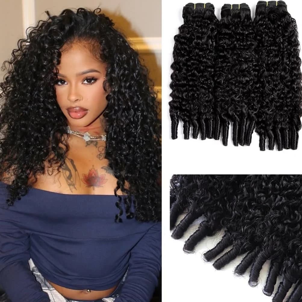 Extensions de cheveux humains bouclés birmans de 30 pouces, tissage brésilien vierge Remy, 3/4 paque