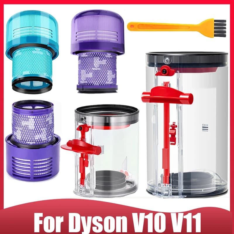 Poubelle et filtre pour aspirateur Dyson V10 V11 V15, poubelle petite et grande pour différents styl