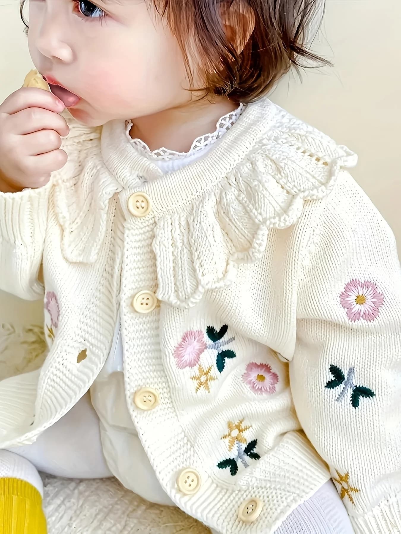 Cardigan tricoté pour bébé fille, haut chaud, Style bébé, automne et hiver