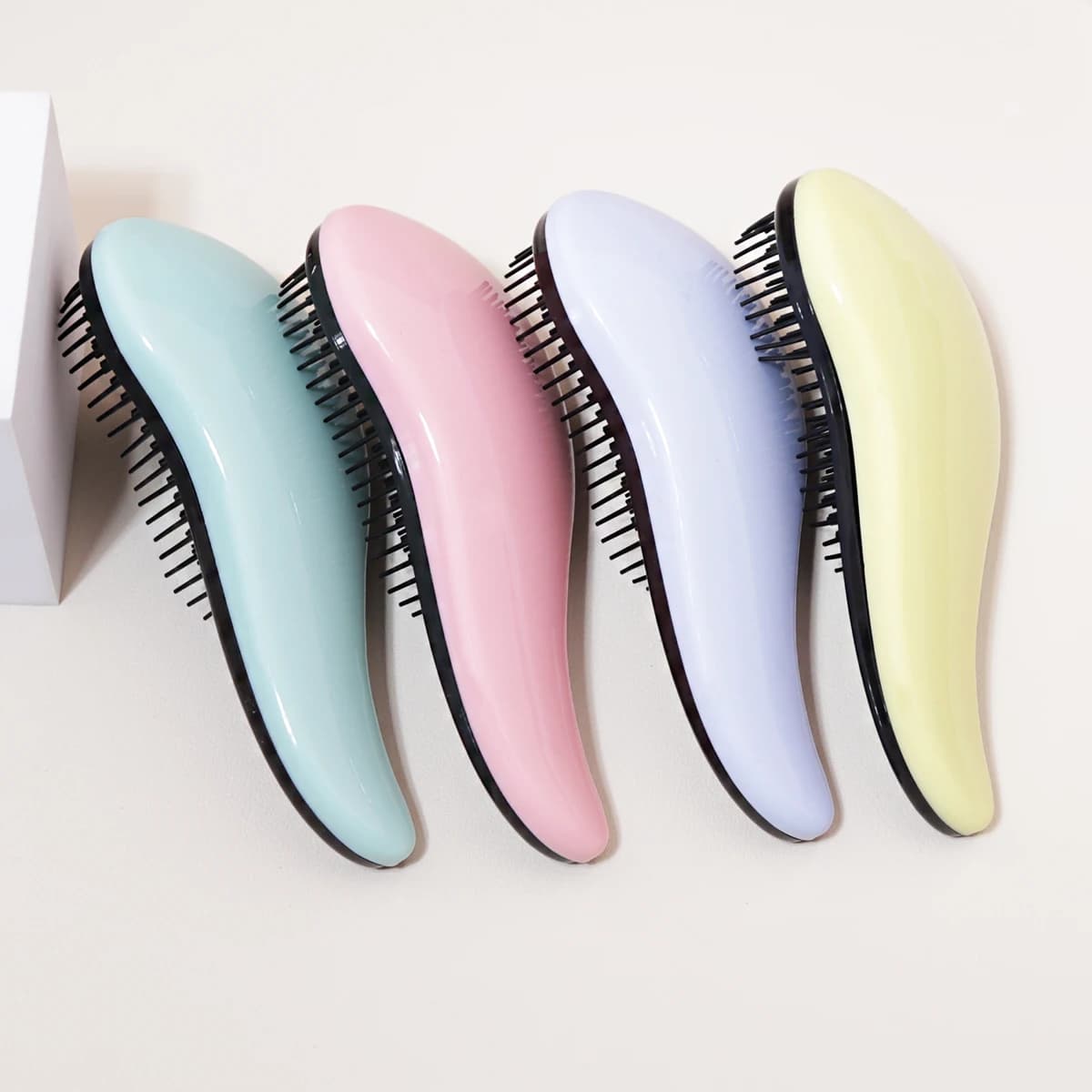 Brosse de massage antistatique, douche enroulée, brosse de massage, cheveux mouillés, brosse bouclée