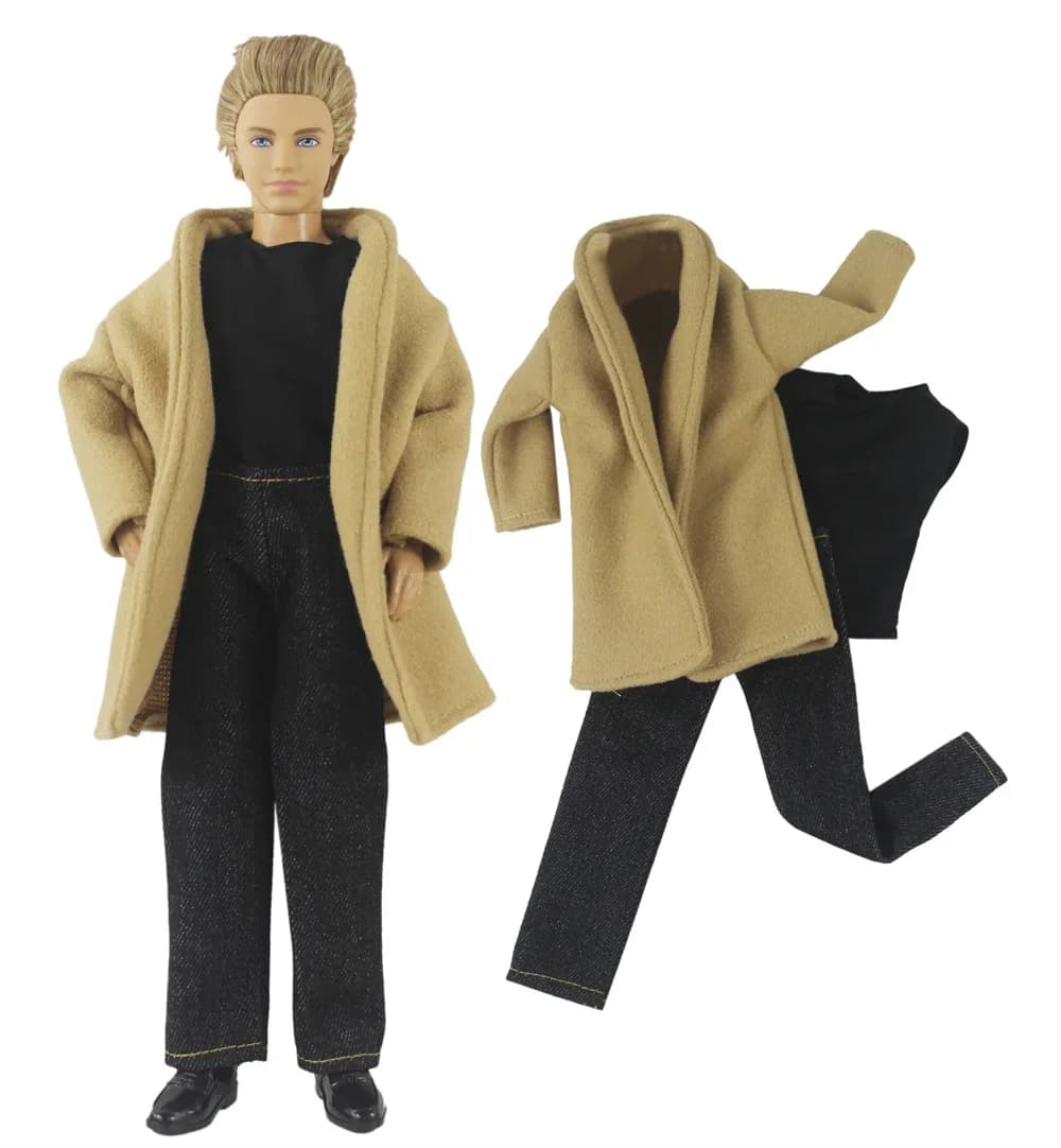 1 ensemble de vêtements de poupée, pardessus en laine, tenue pour poupée Ken de 12 pouces, plusieurs