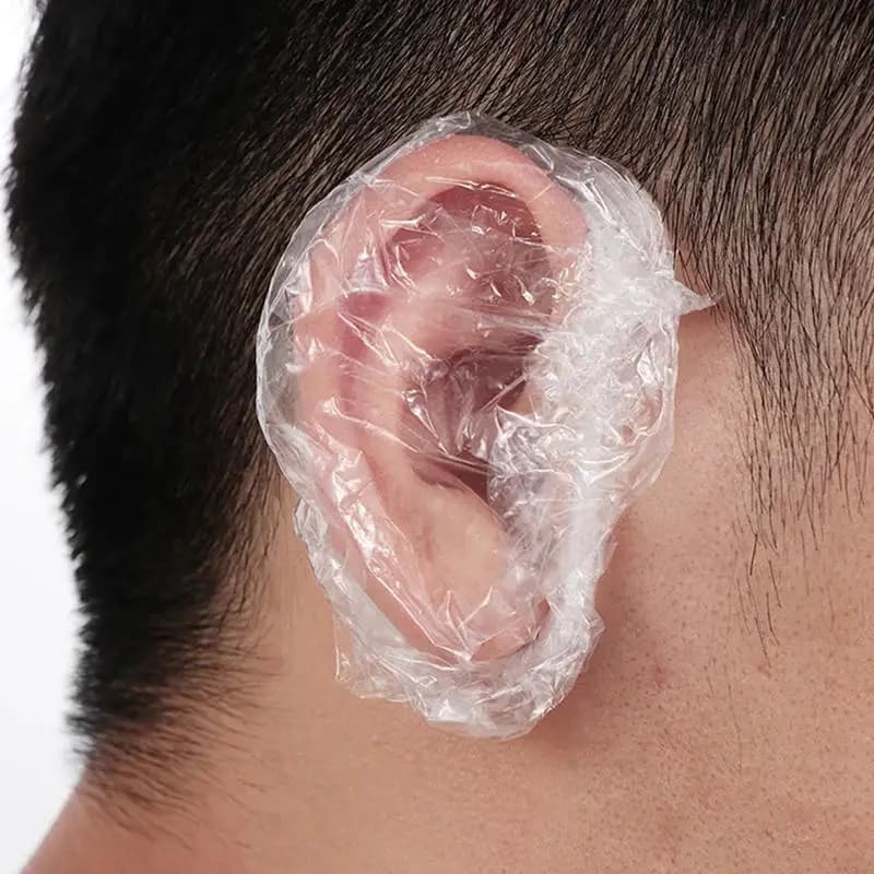 Cache-oreilles jetable pour teinture capillaire, 1 à 500 pièces, couverture d'oreille étanche, huile