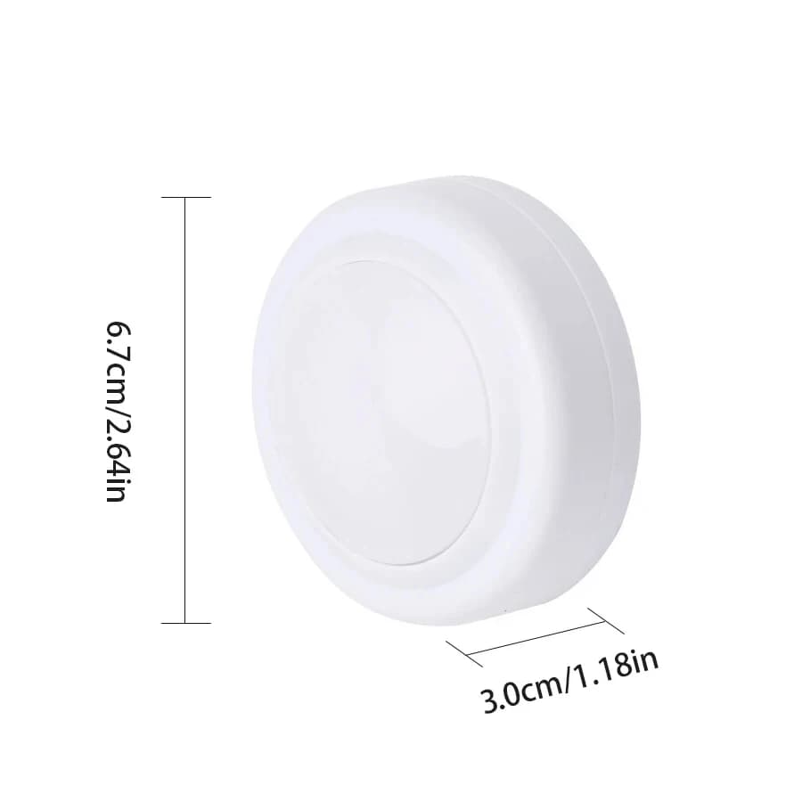 Puck lumineux LED sans fil sous-meuble, avec télécommande, lampe de nuit à intensité variable, alime