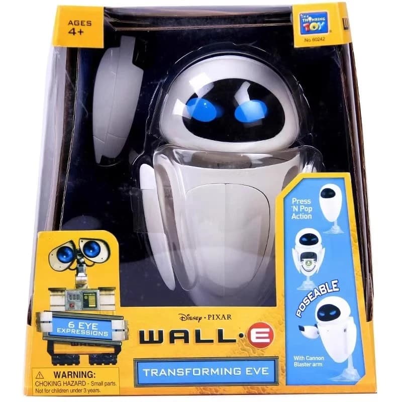 Jouets d'anime WALL E, figurine robot transformable EVE, modèle de jouet, cadeau de Noël pour enfant