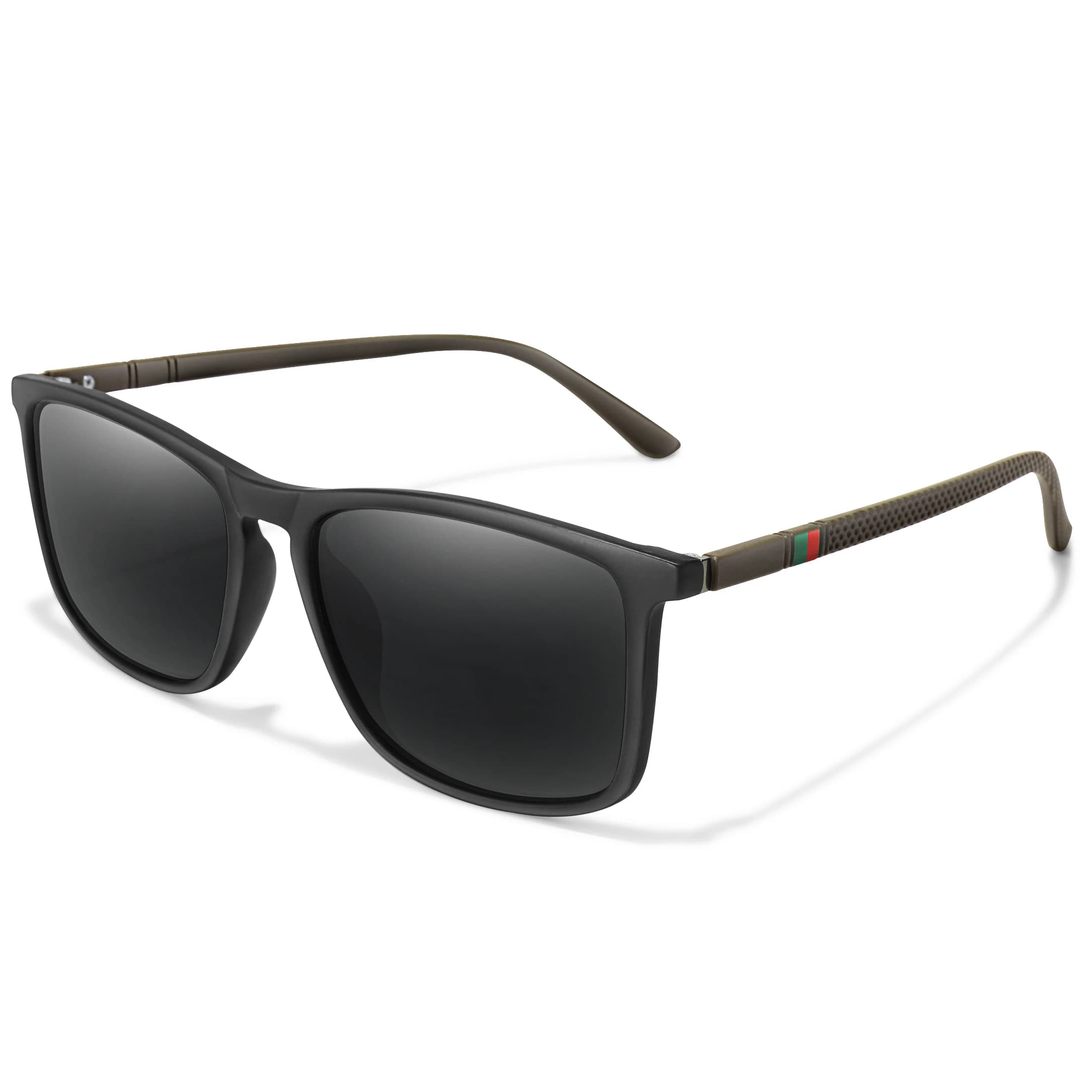 Lunettes de soleil de luxe carrées Vintage polarisées coupe-vent pour cyclisme, UV400, pour hommes e