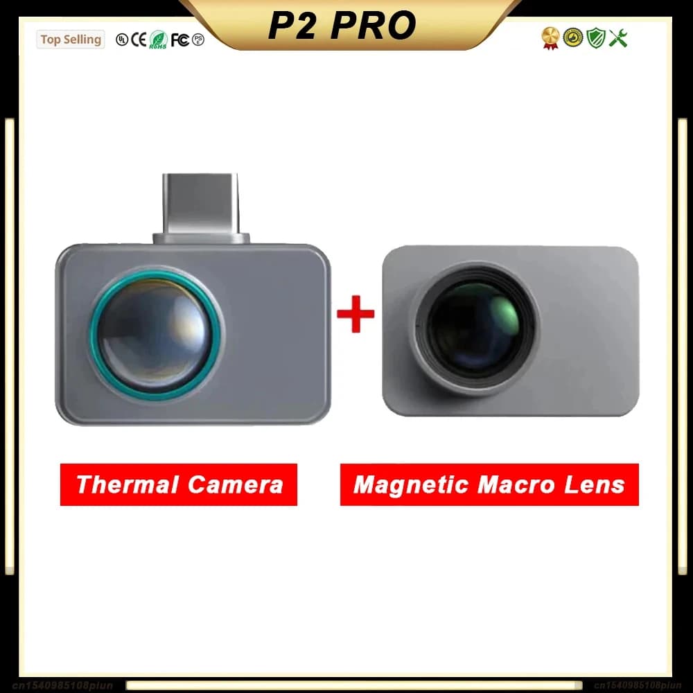 Caméra thermique P2 PRO pour iPhone iOS et Android, imageur thermique USB type-c 256x192, image infr