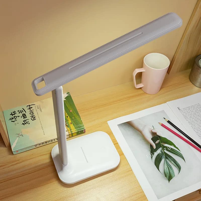 Lampe de Table Pliante USB Tactile à Intensité Réglable, Protection des Yeux, LED, Bureau, Chambre à
