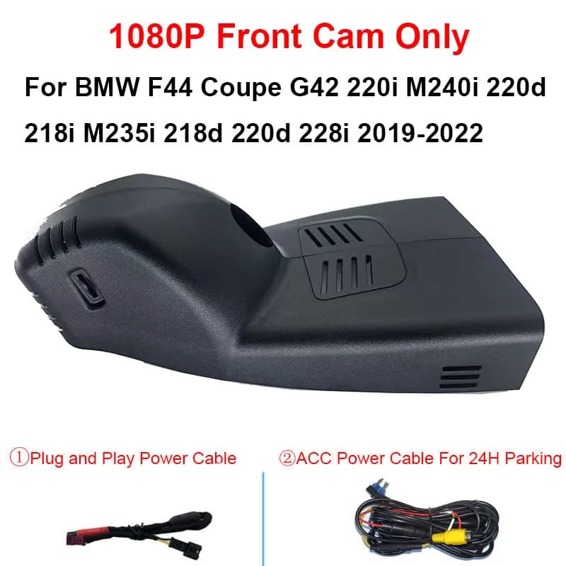 Caméra de tableau de bord Wifi avant et arrière 4K, pour BMW série 2 Gran Coupé F44 Coupé G42 220i M
