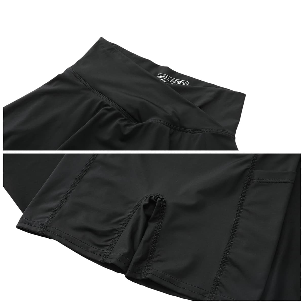 Jupe-Short Sportive pour Tennis avec Poches Latérales et Taille Haute – Tenue Active pour Filles, En