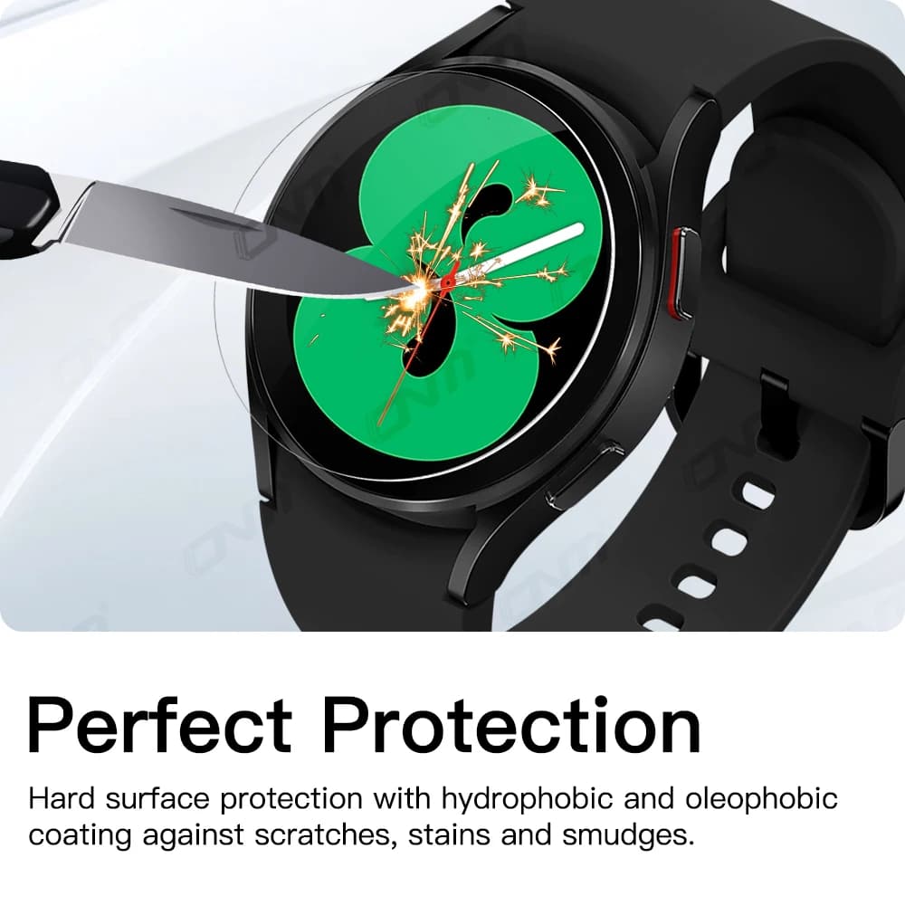 Verre trempé 9H pour Samsung Galaxy Watch 7/6/5/4 40/44mm Classic 43/47mm Pro, protecteur d'écran, F