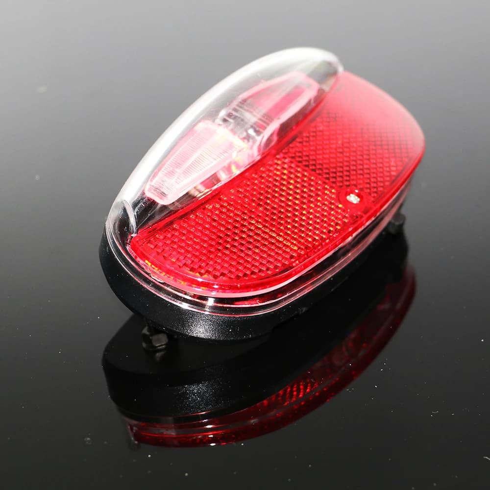 Feu arrière LED rouge pour porte-bagages de vélo, 2 ampoules, étanche, signalisation de sécurité, ac
