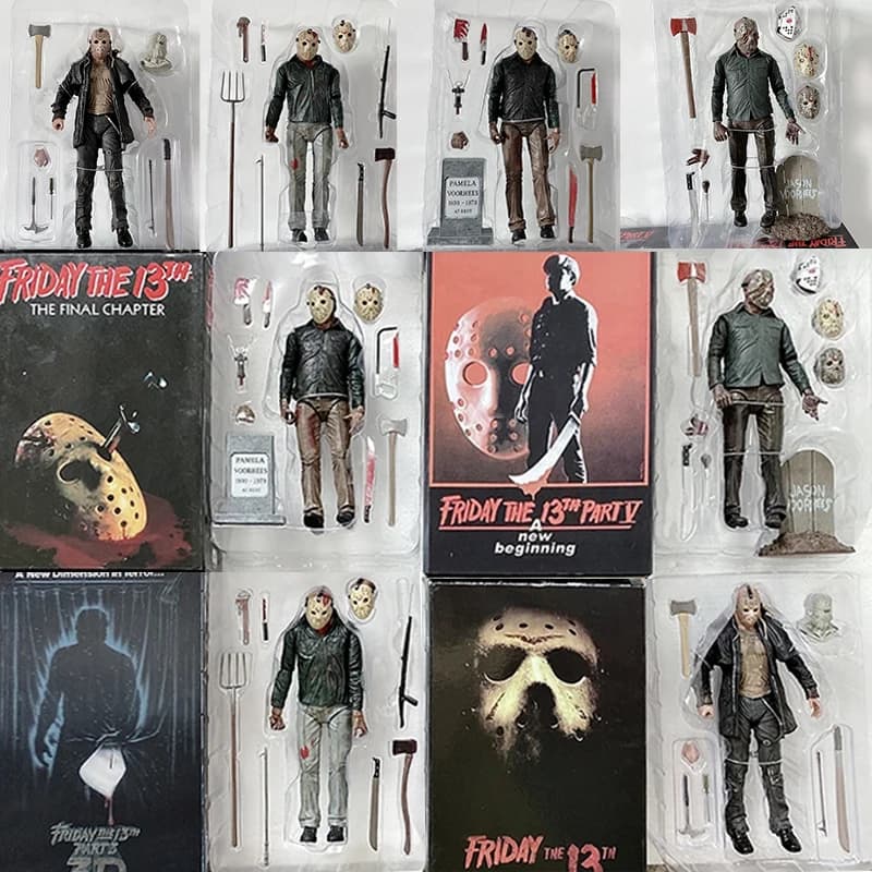 NECA vendredi le 13ème figurine jouets Freddy Jason Voorhees sang figurine d'action ultime Jason mod