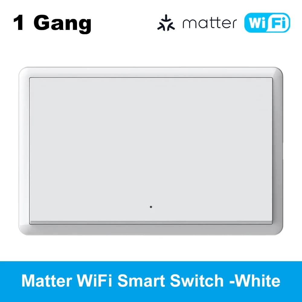 Smart Life Matter – interrupteur d'éclairage WiFi, sans fil neutre et fil neutre, bouton poussoir am