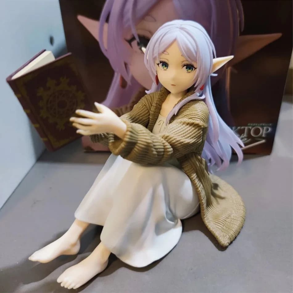 12CM Frieren au-delà du fin du voyage Frieren Anime Figure bureau mignon costume de nuit Frieren Fig
