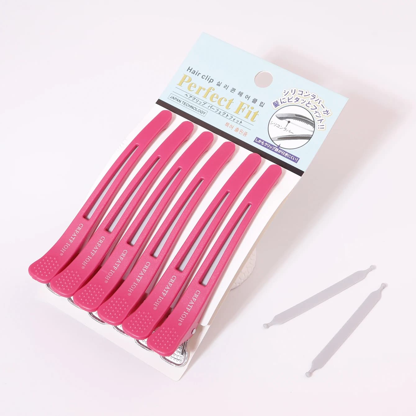 Épingle à cheveux longue à pince sans couture, 6 pièces, épingles à cheveux sans pli, épingle à chev