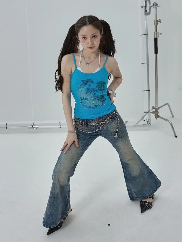 Camisole vintage pour femme, solide, simple, spécial, cool, basique, style européen, délicat, séduis