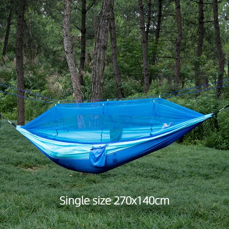 Hamac de couchage suspendu en tissu Nylon, Simple et Double taille, Portable, voyage, Camping en ple