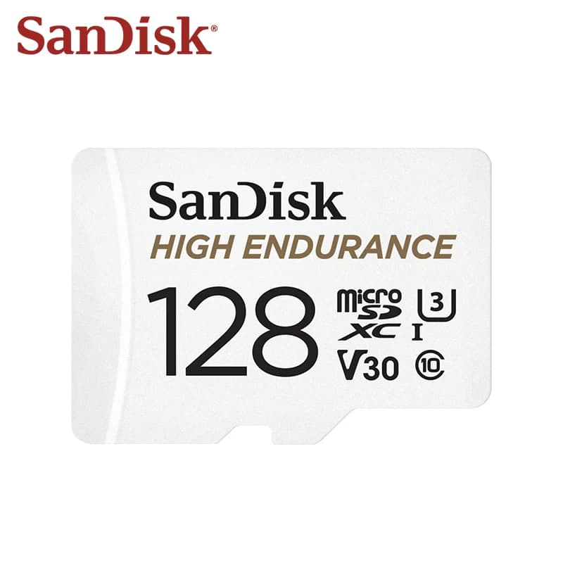 Carte Micro SD SanDisk High Endurance originale, MicroSDHC 32GB V30 C10, MicroSDXC 64GB 128GB 256GB,