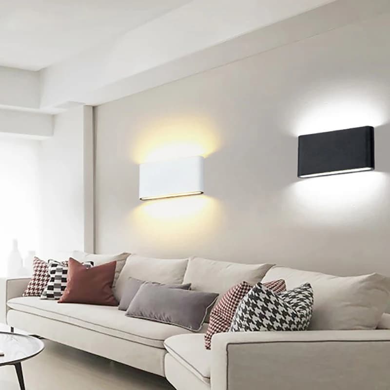 Applique murale nordique en aluminium, Style moderne, éclairage d'intérieur étanche IP65, éclairage 